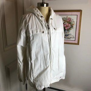 Activewear White Hooded Jacket by ZeroXPosur